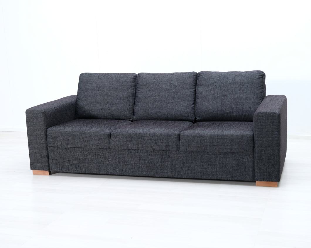 3-istuttava kangassohva tummanharmaa
