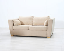 Load image into Gallery viewer, Asko 2-istuttava kangassohva beige
