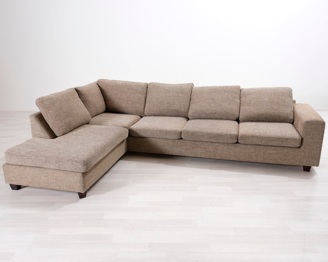 5-istuttava kulmasohva beige