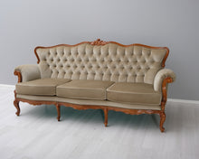 Lataa kuva Galleria-katseluun, 3-istuttava ranskanrokokoo sohva
