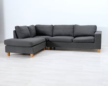 Lataa kuva Galleria-katseluun, 5-istuttava kulmasohva harmaa
