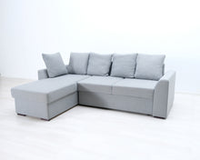 Lataa kuva Galleria-katseluun, 4-istuttava vuodesohva divaanilla harmaa
