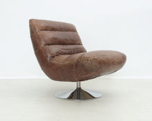 Load image into Gallery viewer, Artwood Hash lepotuoli ruskeaa nahkaa
